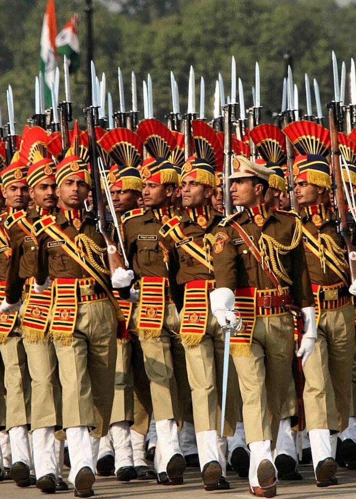 Police Republic Day parade Delhi India © JAOS 1995